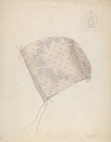 Baby's Cap, c. 1937. Creator: Mary E Humes