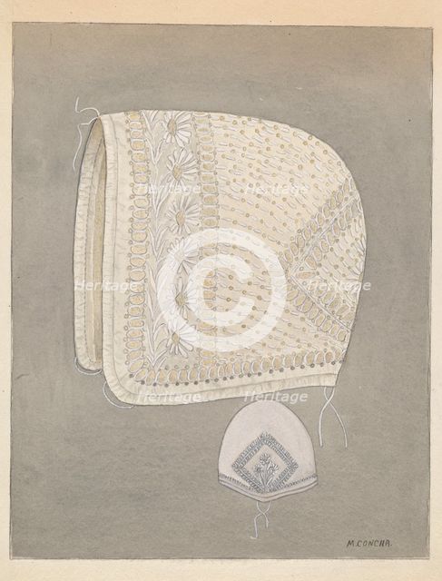 Baby's Cap, c. 1937. Creator: Margaret Concha.