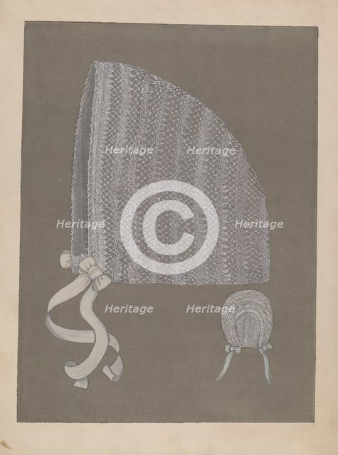 Baby's Cap, c. 1937. Creator: Sylvia DeZon.
