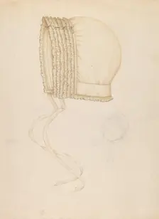 Baby's Cap, c. 1937. Creator: Sylvia DeZon