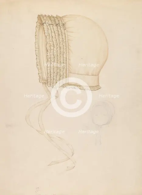 Baby's Cap, c. 1937. Creator: Sylvia DeZon.
