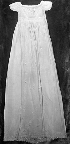Baby's christening dress, Scotland, c.1840. Creator: Unknown