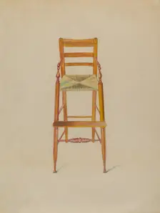 Baby's High Chair, c. 1936. Creator: Edith Magnette