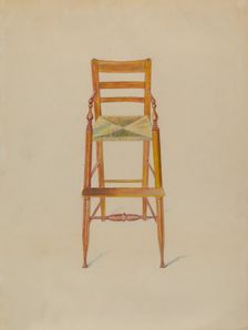 Baby's High Chair, c. 1936. Creator: Edith Magnette