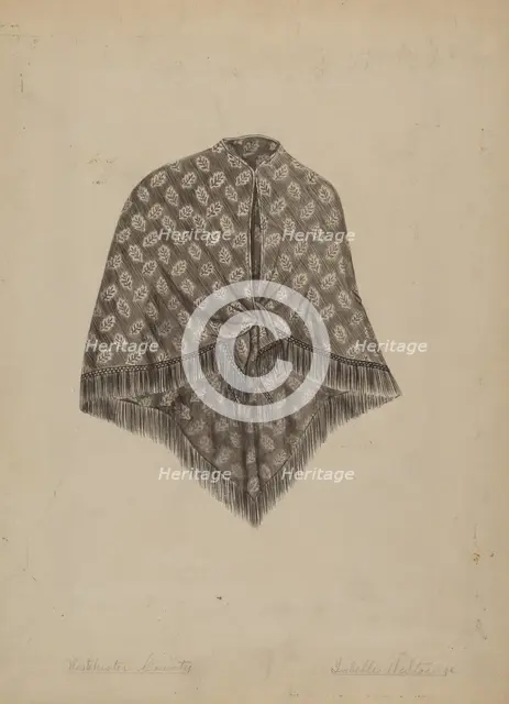 Baby's Hood, c. 1937. Creator: Isabelle De Strange.