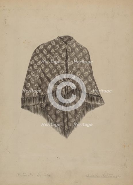 Baby's Hood, c. 1937. Creator: Isabelle De Strange.