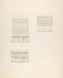 Baby's Petticoat: Details, c. 1937. Creator: Ray Price