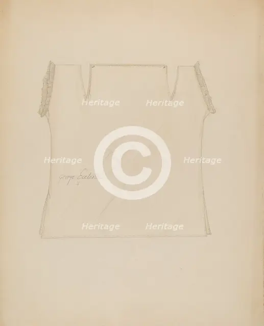 Baby's Shirt, c. 1936. Creator: Sylvia DeZon.