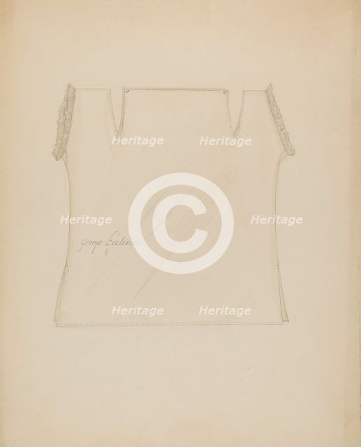 Baby's Shirt, c. 1936. Creator: Sylvia DeZon.