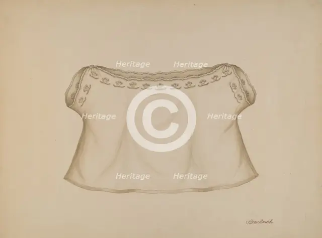 Baby's Shirt, c. 1938. Creator: Rex F Bush.