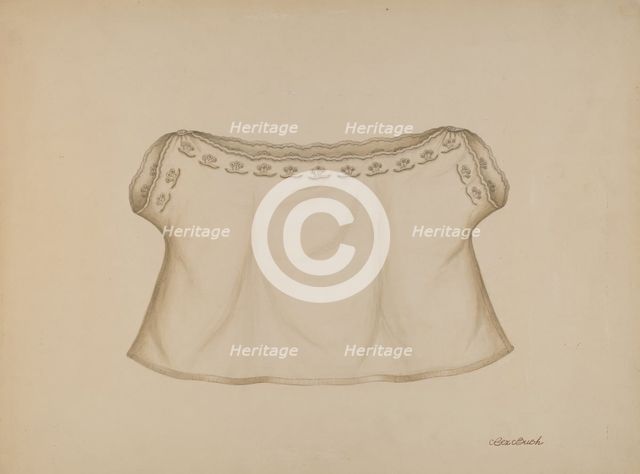 Baby's Shirt, c. 1938. Creator: Rex F Bush.