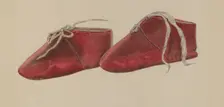 Baby's Shoe, c. 1937. Creator: William Frank