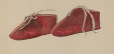 Baby's Shoe, c. 1937. Creator: William Frank