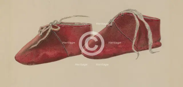 Baby's Shoe, c. 1937. Creator: William Frank.