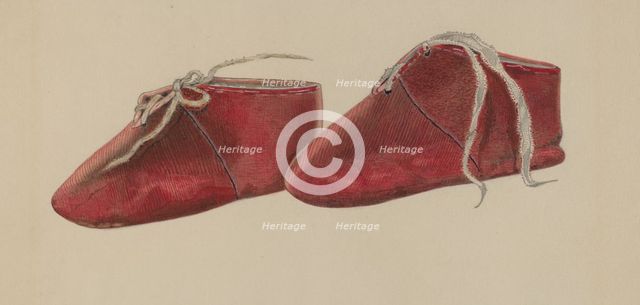 Baby's Shoe, c. 1937. Creator: William Frank.
