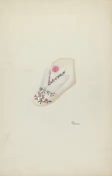 Baby's Shoe, c. 1938. Creator: Josephine C. Romano