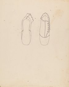 Baby Shoe, 1935/1942. Creator: Margaret Concha