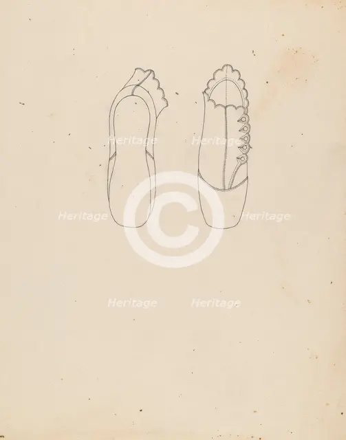 Baby Shoe, 1935/1942. Creator: Margaret Concha.