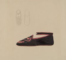 Baby Shoe, 1935/1942. Creator: Gladys Cook