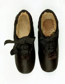 Baby shoes worn by Queen Victoria, 1819-1820. Creator: Unknown