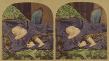 Baby sleeping, about 1860. Creator: London Stereoscopic & Photographic Co