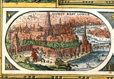 Babylon, colored engraving from the book Le Theatre du monde or Nouvel Atlas 1645, created, …