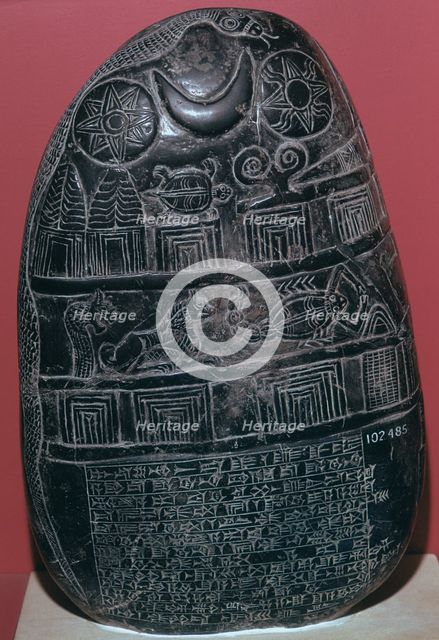 Babylonian boundary-stone. Artist: Unknown