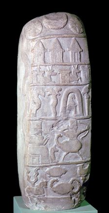 Babylonian boundary-stone (kudurru) of the time of King Nebuchadnezzar I of Babylon, c1125-1104 BC