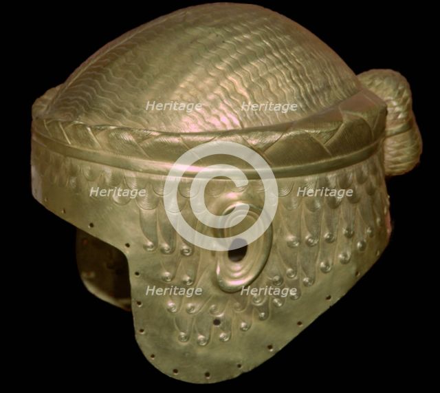 Babylonian helmet of Prince Meskalamdur. Artist: Unknown