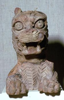 Babylonian lion-headed terracotta monster, probably representing one of the seven evil genii