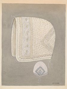 Baby's Cap, c. 1937. Creator: Margaret Concha