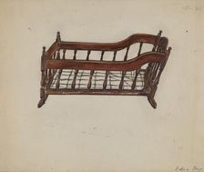 Baby's Cradle, 1935/1942. Creator: Edna C. Rex