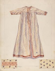 Baby's Nightgown, c. 1937. Creator: Maud M Holme