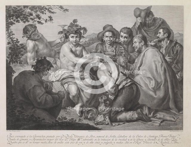 Bacchus, 18th-19th centuries. Creators: Diego Velasquez, Manuel Salvador Carmona.