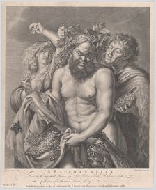 Bacchus accompanied by a Bacchante and a faun, 1768. Creators: Carlo Faucci, Giovanni Battista Cipriani