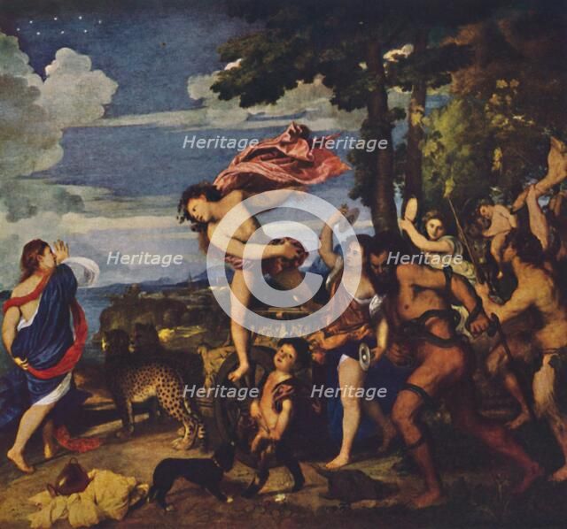 'Bacchus and Ariadne', 1520-1523, (c1950). Creator: Titian.