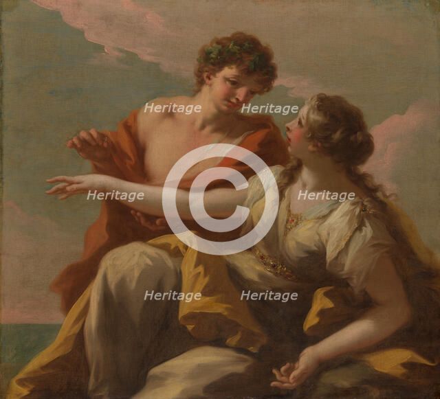 Bacchus and Ariadne, 1720s. Creator: Giovanni Antonio Pellegrini.