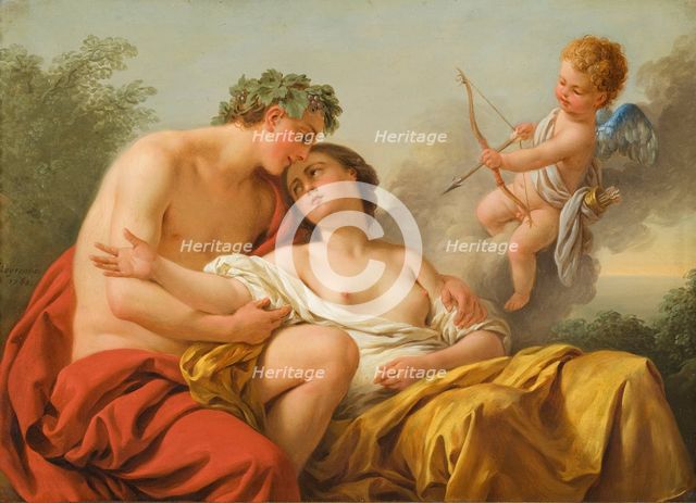 Bacchus and Ariadne, 1768. Creator: Louis Jean Francois Lagrenee.