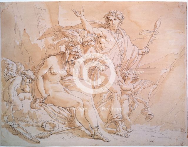 'Bacchus and Ariadne', 1780s.  Artist: Giuseppe Cades