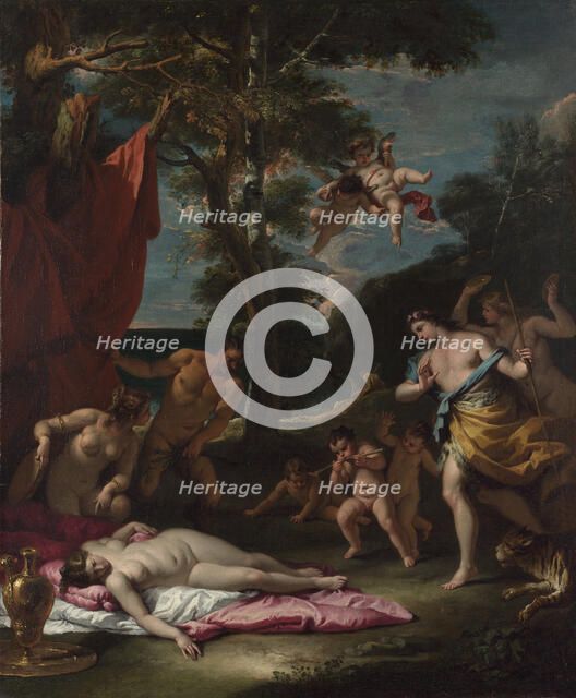 Bacchus and Ariadne, um 1700. Artist: Ricci, Sebastiano (1659-1734)
