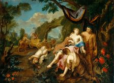 Bacchus and Ariadne, between 1720 and 1730. Creator: Gustavus Hesselius