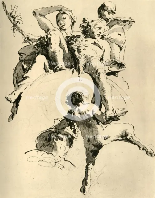 'Bacchus and Ariadne', c1740, (1928). Artist: Giovanni Battista Tiepolo.