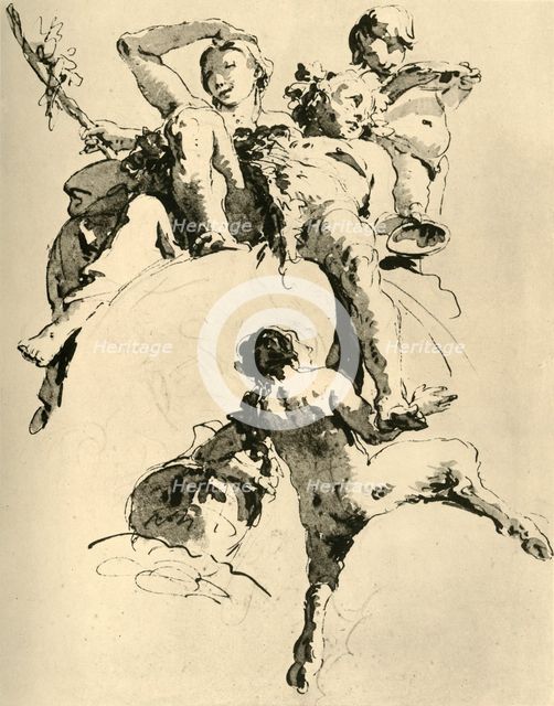 'Bacchus and Ariadne', c1740, (1928). Artist: Giovanni Battista Tiepolo.