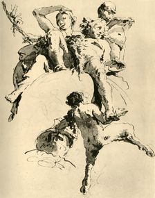 Bacchus and Ariadne c1740, (1928). Artist: Giovanni Battista Tiepolo