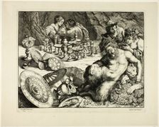 Bacchus and Drunken Silenus/The Dream of Silenus, 1635/40. Creator: Frans van den Wyngaerde