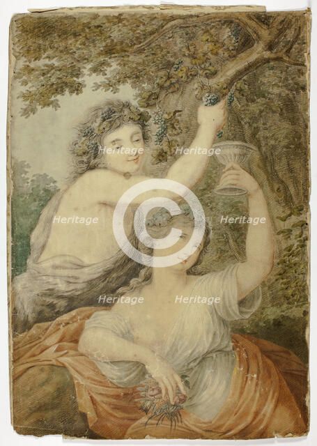 Bacchus and Maiden, 1747/1785. Creator: Giovanni Battista Cipriani.