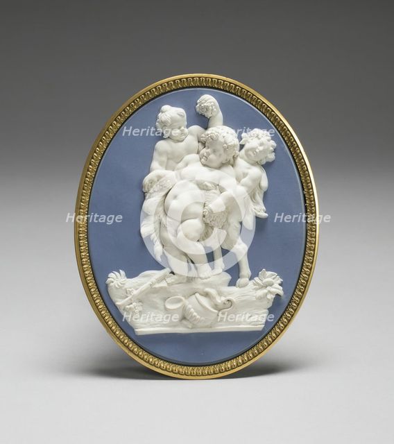 Bacchus and Two Fawns, Burslem, c. 1775. Creator: Wedgwood.
