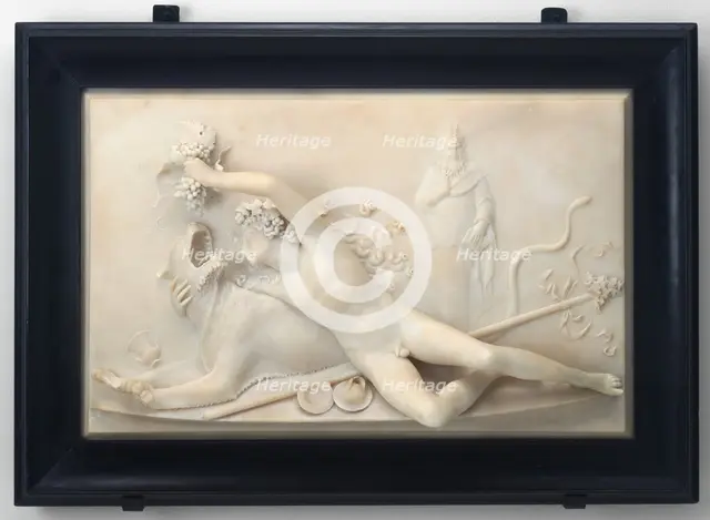 Bacchus Feeding a Panther, 1792. Creator: John Deare.