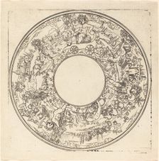 Bacchus in a Cart. Creator: Master I.S.