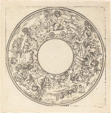 Bacchus in a Cart. Creator: Master I.S.